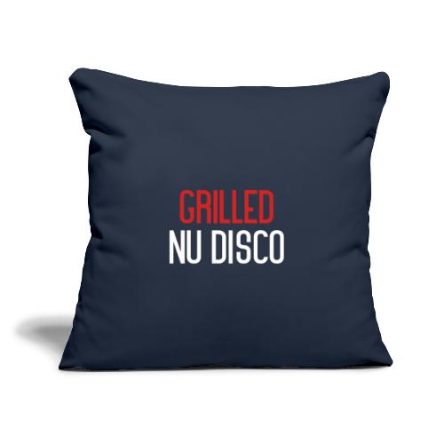 Grilled Nu Disco white - Throw Pillow Cover 17.5” x 17.5”