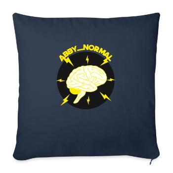 Abby Normal Brain Magic - Throw Pillow Cover 17.5” x 17.5” - navy - Front