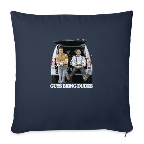 Guys Being Dudes - Throw Pillow Cover 17.5” x 17.5”