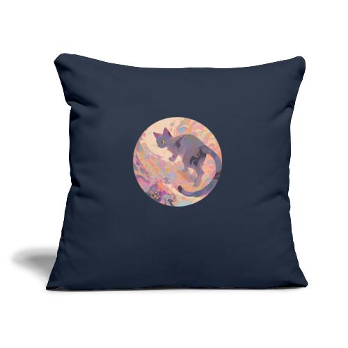 Wandering Cat - Throw Pillow Cover 17.5” x 17.5”