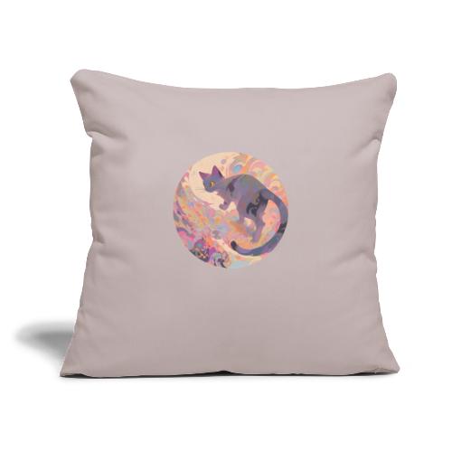Wandering Cat - Throw Pillow Cover 17.5” x 17.5”