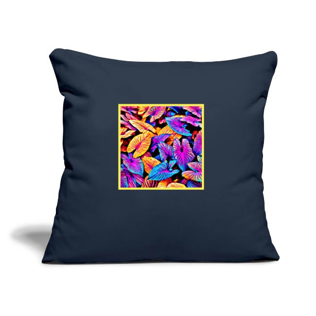 Captivating Neon Elegance Leaf Pattern