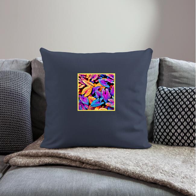 Captivating Neon Elegance Leaf Pattern