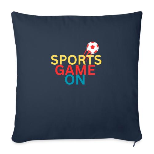 Sports Lover - Throw Pillow Cover 17.5” x 17.5”