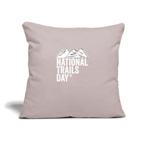 National Trails Day - Throw Pillow Cover 17.5” x 17.5”