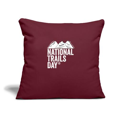 National Trails Day - Throw Pillow Cover 17.5” x 17.5”