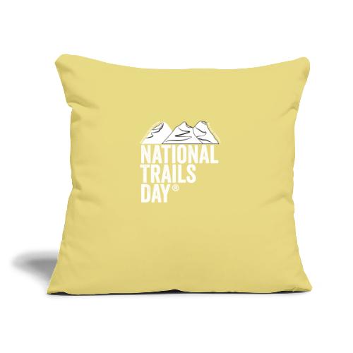 National Trails Day - Throw Pillow Cover 17.5” x 17.5”