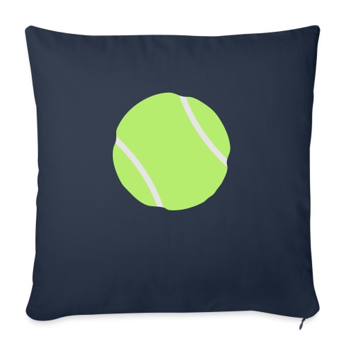 tennis ball - Throw Pillow Cover 17.5” x 17.5”