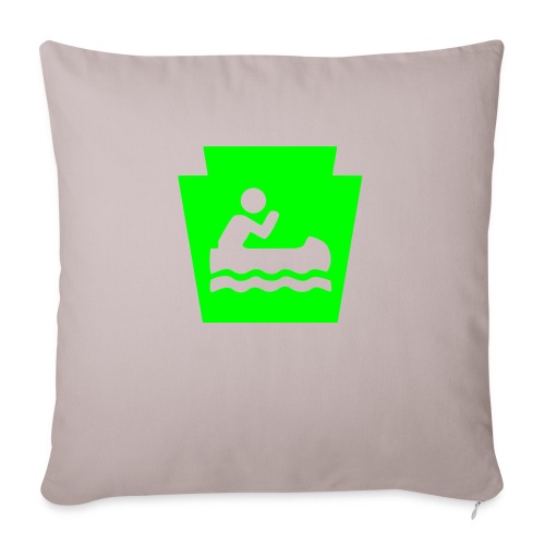Pennsylvania Keystone Boater PA - Throw Pillow Cover 17.5” x 17.5”