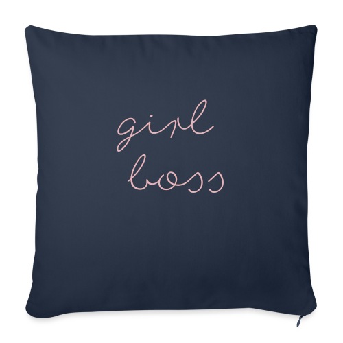Girl Boss - Throw Pillow Cover 17.5” x 17.5”