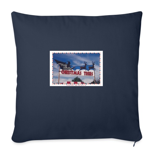 Priut Christmas Tree Shop - Throw Pillow Cover 17.5” x 17.5”