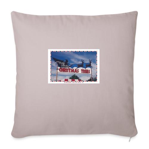 Priut Christmas Tree Shop - Throw Pillow Cover 17.5” x 17.5”