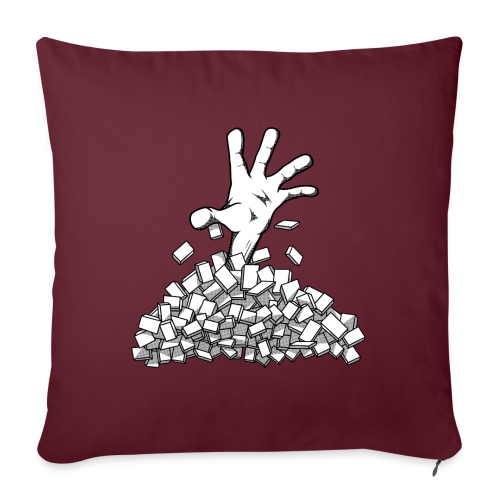 Buried by your backlog - Throw Pillow Cover 17.5” x 17.5”