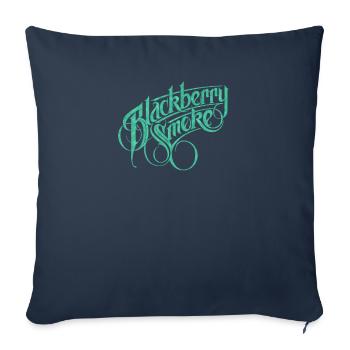 Blackberry smoke - Throw Pillow Cover 17.5” x 17.5” - navy - Front