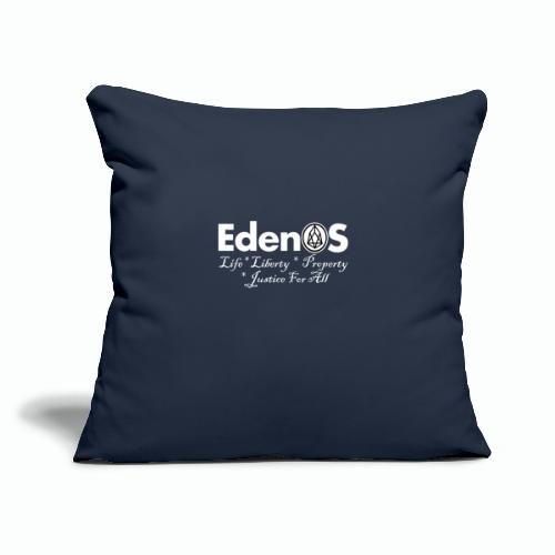 EdenOS Values T-Shirt - Throw Pillow Cover 17.5” x 17.5”