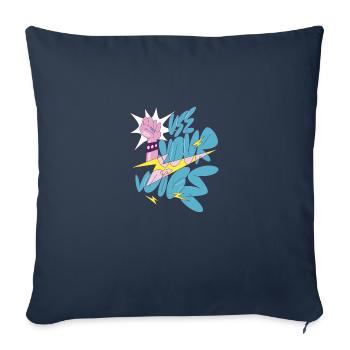 Use your voice Use your voice gift inspiration sto - Throw Pillow Cover 17.5” x 17.5” - navy - Front