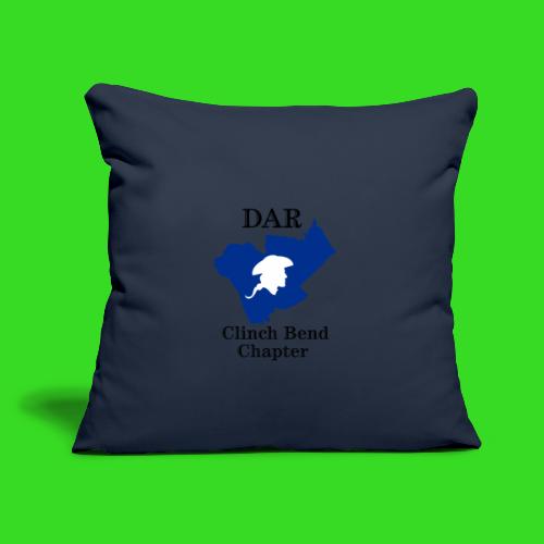 DAR clinch bend chapter - Throw Pillow Cover 17.5” x 17.5”