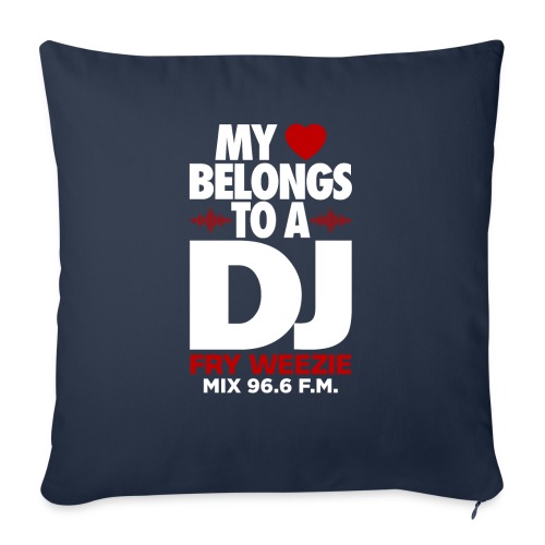 I m in love with a DJ - Throw Pillow Cover 17.5” x 17.5”