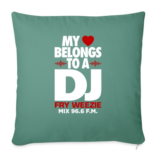 I m in love with a DJ - Throw Pillow Cover 17.5” x 17.5”