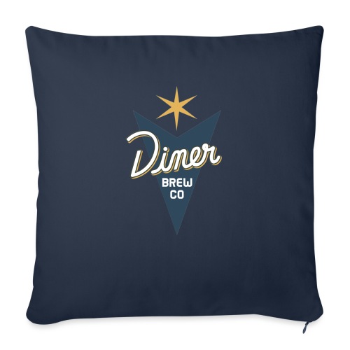 Diner Brew Company - Throw Pillow Cover 17.5” x 17.5”