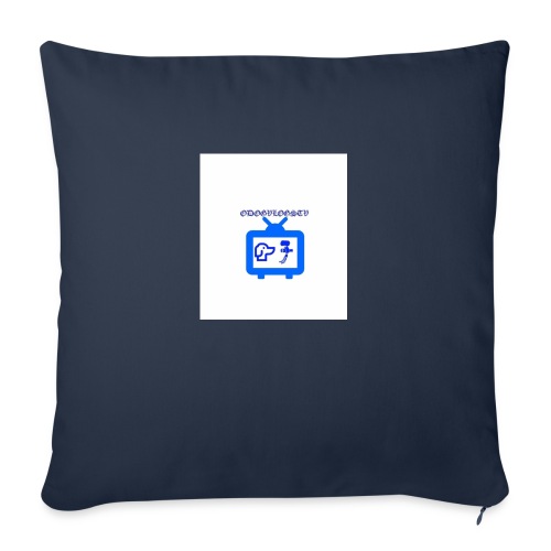 OdogVlogsTv Offical Logo - Throw Pillow Cover 17.5” x 17.5”