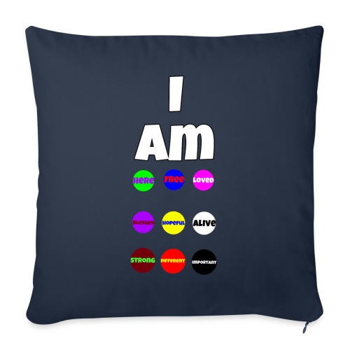 I AM... - Throw Pillow Cover 17.5” x 17.5”
