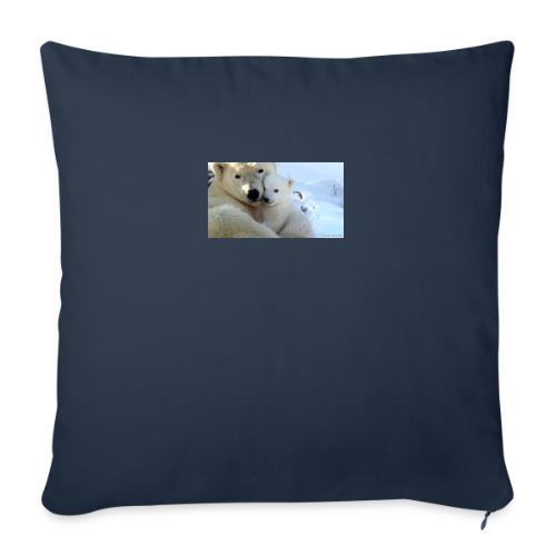 polarbearhug - Throw Pillow Cover 17.5” x 17.5”