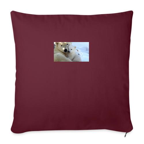polarbearhug - Throw Pillow Cover 17.5” x 17.5”