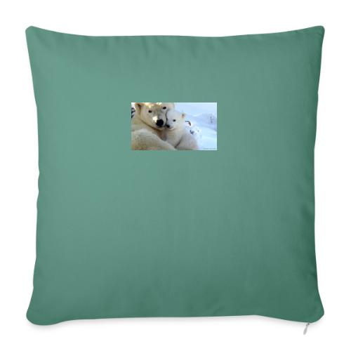 polarbearhug - Throw Pillow Cover 17.5” x 17.5”