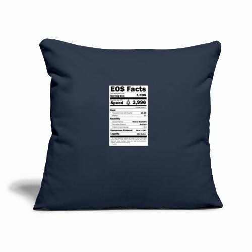 EOS NUTRITION FACTS T-SHIRT - Throw Pillow Cover 17.5” x 17.5”