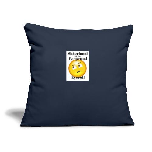 eyerollsisterhoodlogo - Throw Pillow Cover 17.5” x 17.5”