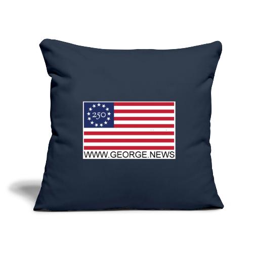 GEORGE 250 PATCH - Throw Pillow Cover 17.5” x 17.5”