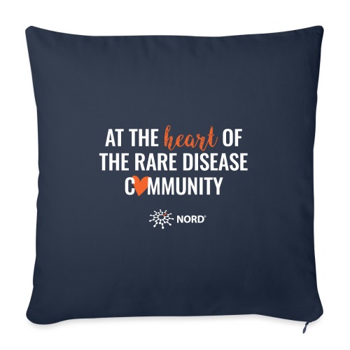 NORD: At the Heart of the Rare Disease Community - Throw Pillow Cover 17.5” x 17.5”