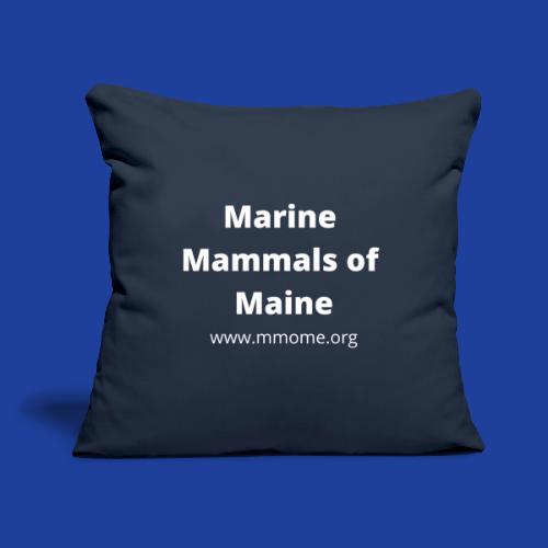MMoME.org(Front) Seal Wave (Back) - Throw Pillow Cover 17.5” x 17.5”