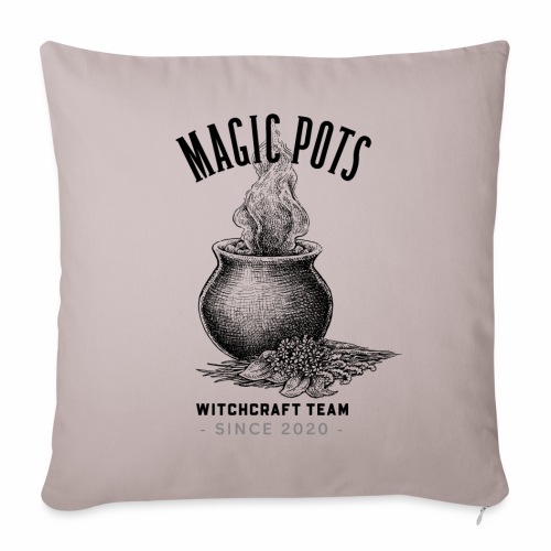 Magic Pots Witchcraft Team Since 2020 - Throw Pillow Cover 17.5” x 17.5”