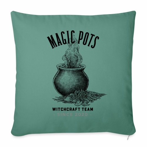Magic Pots Witchcraft Team Since 2020 - Throw Pillow Cover 17.5” x 17.5”
