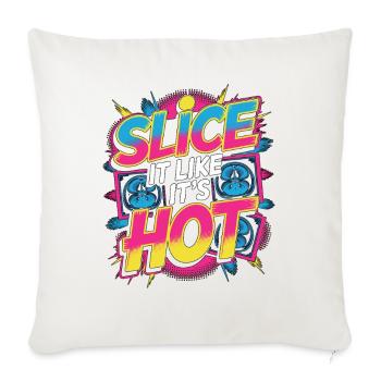 MRI Tech Slice It Like It's Hot Radiology Rad Tech - Throw Pillow Cover 17.5” x 17.5” - natural white - Front