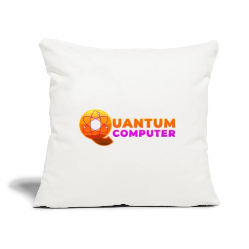Quantum computer: Quantum Logic Unleashed - Throw Pillow Cover 17.5” x 17.5”