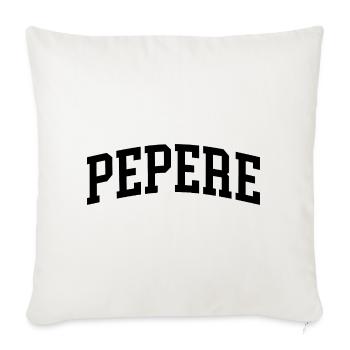 Pepere French Grandpa Pepere - Throw Pillow Cover 17.5” x 17.5” - natural white - Front