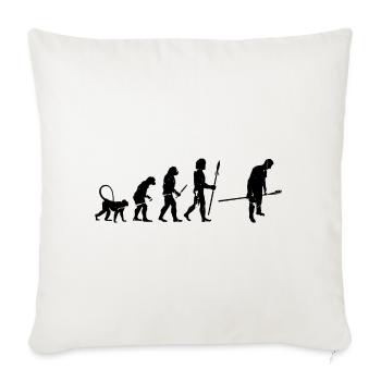 Evolution Of A Baking - Throw Pillow Cover 17.5” x 17.5” - natural white - Front