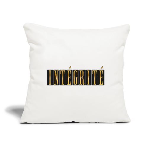 Intégrité Dorée - Throw Pillow Cover 17.5” x 17.5”