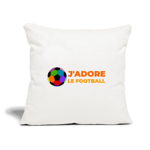 I love football - Throw Pillow Cover 17.5” x 17.5”
