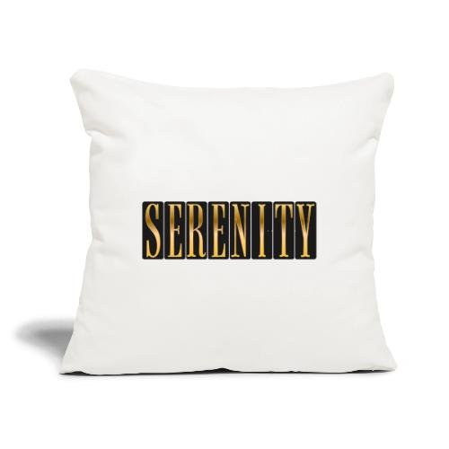 Serenity in Gold - Throw Pillow Cover 17.5” x 17.5”