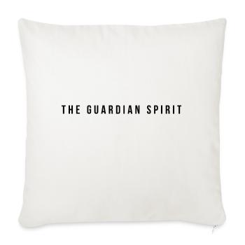The Guardian Spirit - Throw Pillow Cover 17.5” x 17.5” - natural white - Front