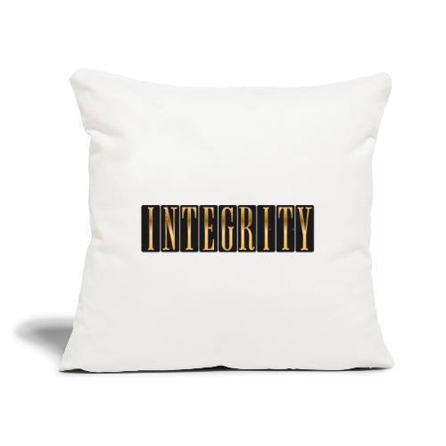 Golden Integrity - Throw Pillow Cover 17.5” x 17.5”