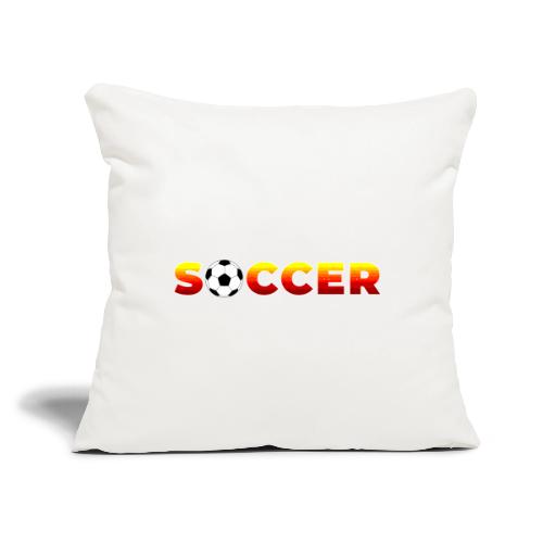 Soccer: Game of Goals - Throw Pillow Cover 17.5” x 17.5”