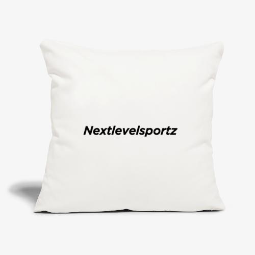 Nextlevelsportz - black - Throw Pillow Cover 17.5” x 17.5”