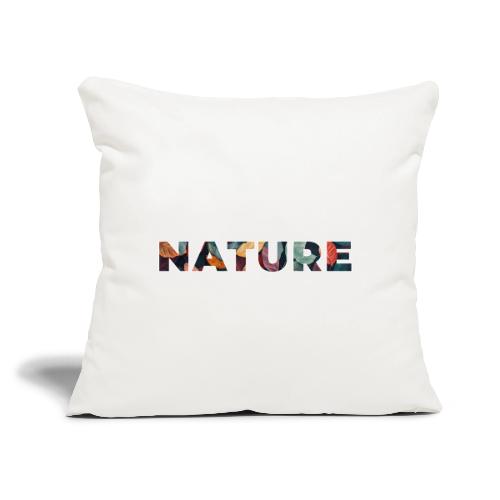 Nature in Every Letter - Throw Pillow Cover 17.5” x 17.5”