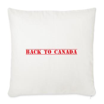 Canada - Throw Pillow Cover 17.5” x 17.5” - natural white - Front