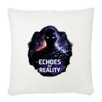 Echoes of Reality Nebula - Throw Pillow Cover 17.5” x 17.5” - natural white - Front